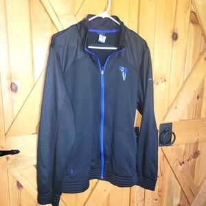Nike Kobe Bryant Logo  Full Zip Track Jacket Mens Size Large Euc Therma Fit